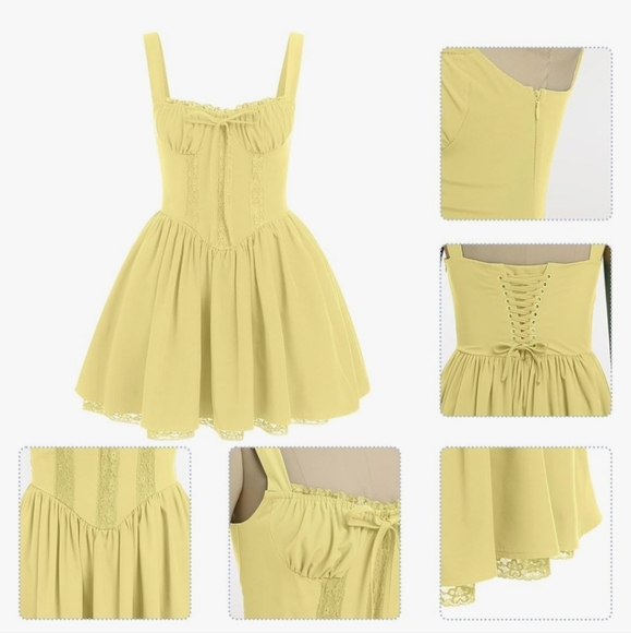 Yellow Corset Sundress - Picture 5 of 16